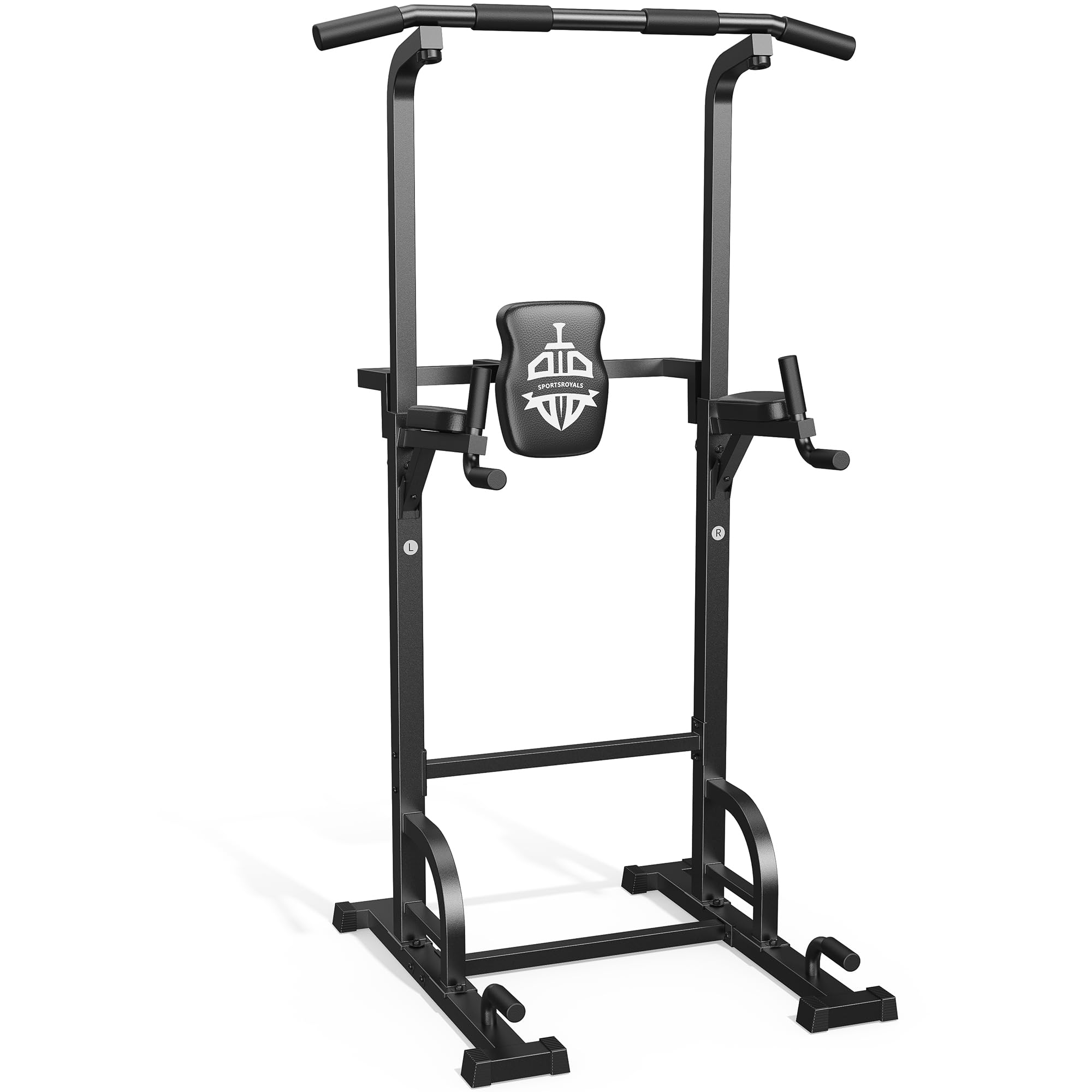 Sportsroyals Power Tower Pull Up Bar Station, 450LBS Stable Pull Up Dip Station for Home Gym Strength Training Equipment | FED Fitness