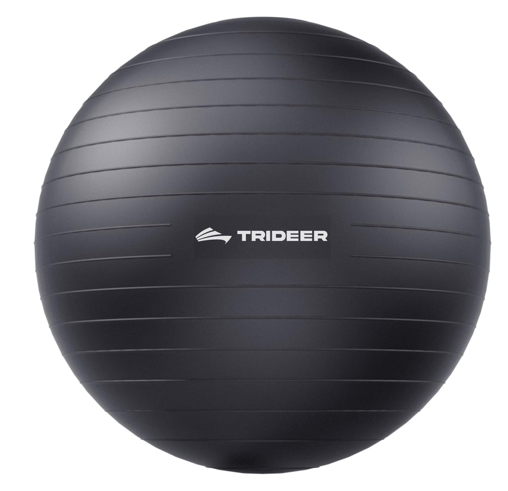 Trideer Yoga Ball for Exercise, Pilates, Core & Balance Training, Stability Ball for Pregnancy & Birthing Prep, Physical Therapy, Daily Stretching, Office Chair for Active Sitting, Quick Pump Included